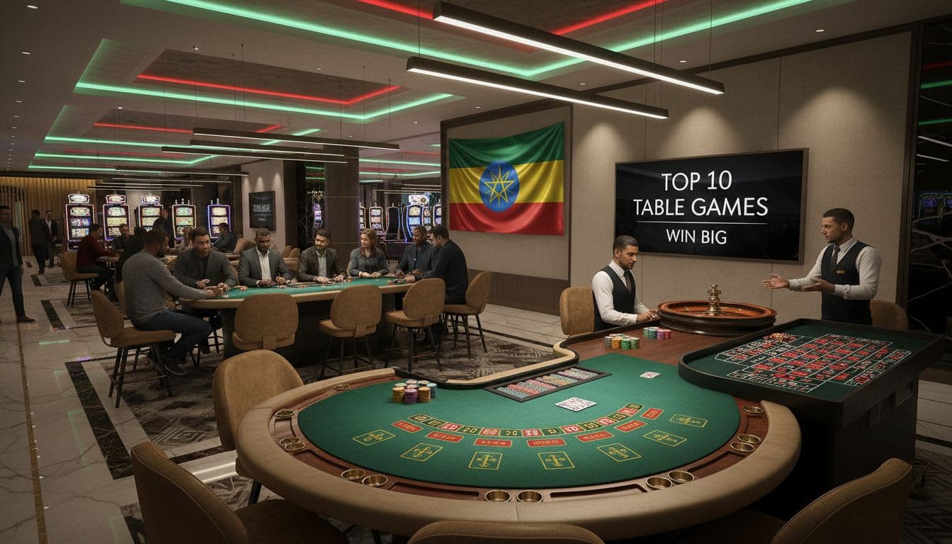 Top 10 Casino Table Games in Ethiopia image