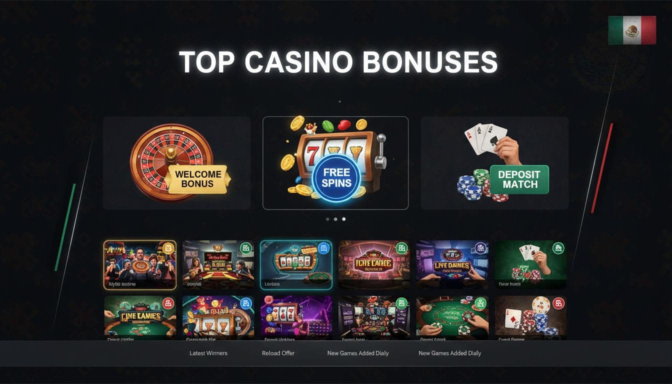 Top Online Casino Bonus Offers in Mexico for 2025 image
